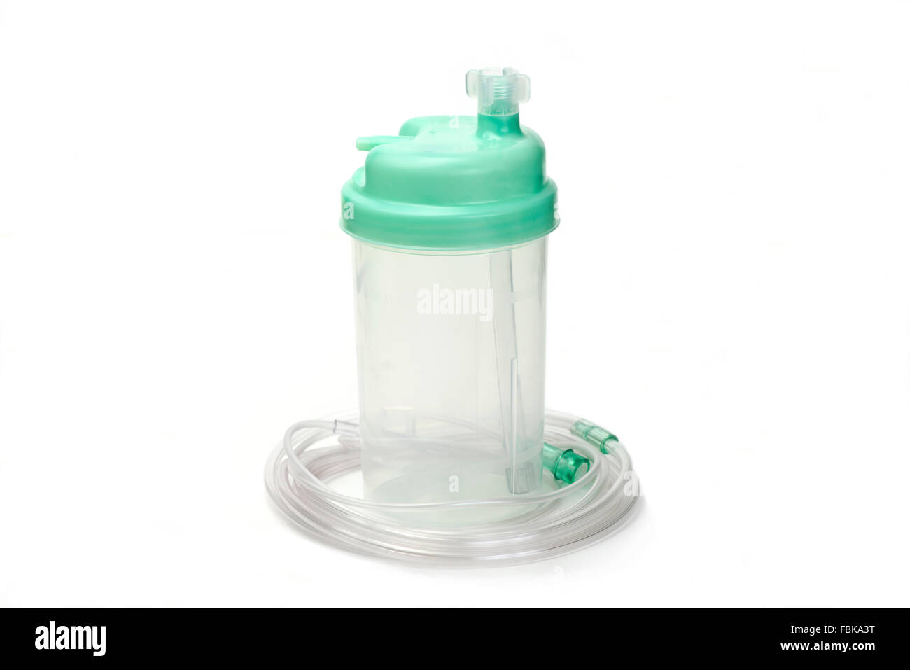 La terapia con ossigeno umidificatore sistema bottiglia con tubo Foto stock  - Alamy