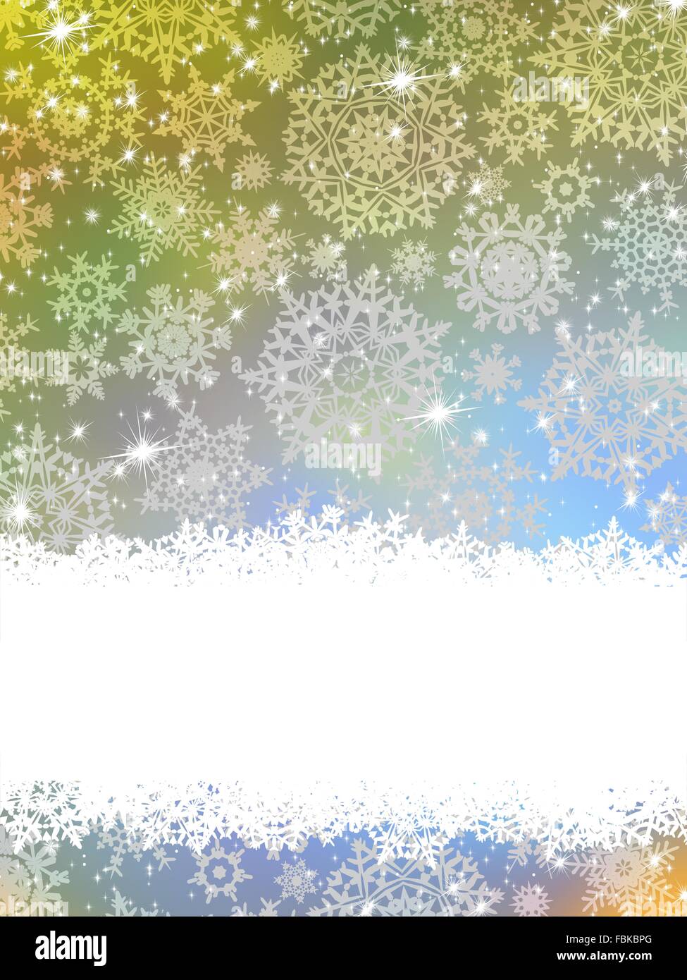 Abstract vettore blu invernale con i fiocchi di neve. EPS 8 Illustrazione Vettoriale