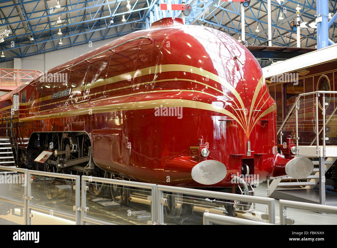 Immagini del centro storico di locomozione, visualizzati qui è la duchessa di hamilton snellito chiedo al National Railway Museum di York, UK. Foto Stock
