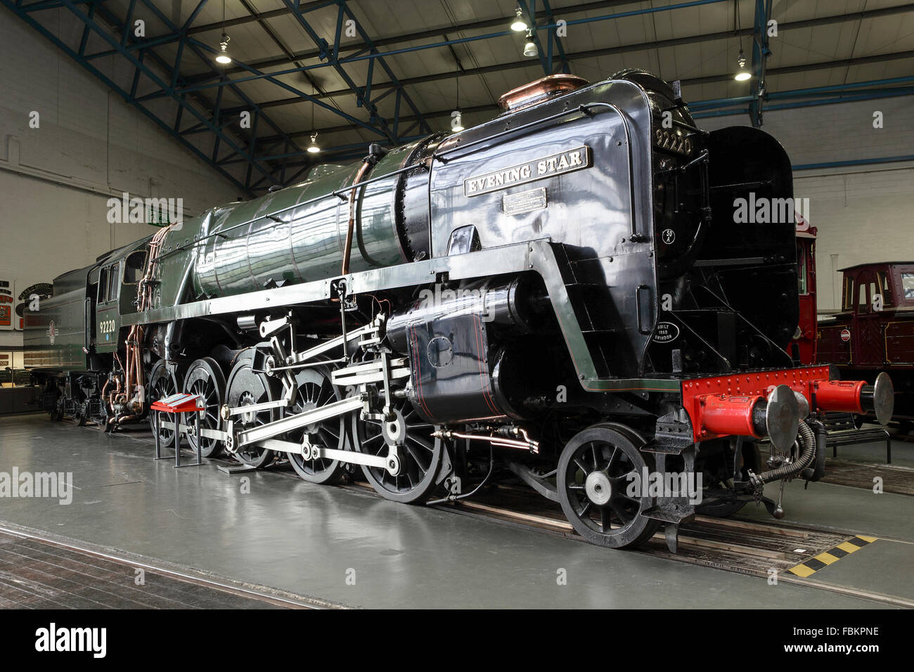 Immagine della storica "evening standard' locomotore un'altra meraviglia ingegneristica al National Railway Museum di York, UK. Foto Stock