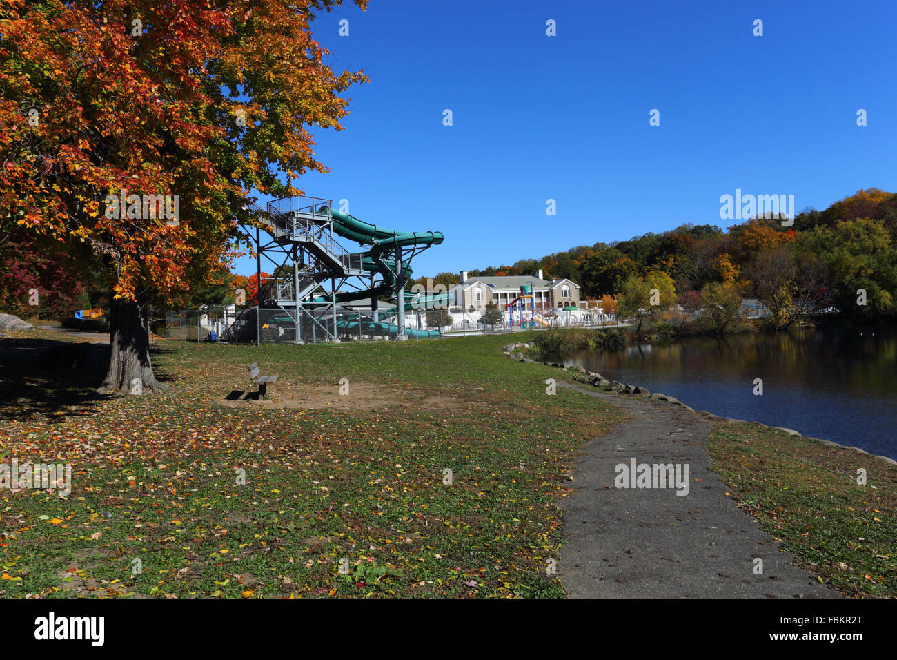 Tibbetts Brook Park Yonkers New York Foto Stock