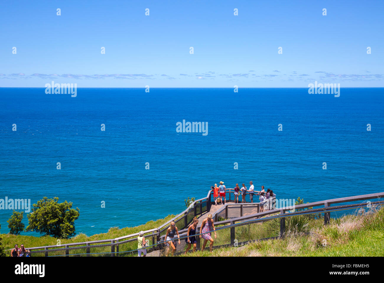 Persone in Byron Bay al punto piu' orientale dell'Australia sulla terraferma, Nuovo Galles del Sud, Australia Foto Stock