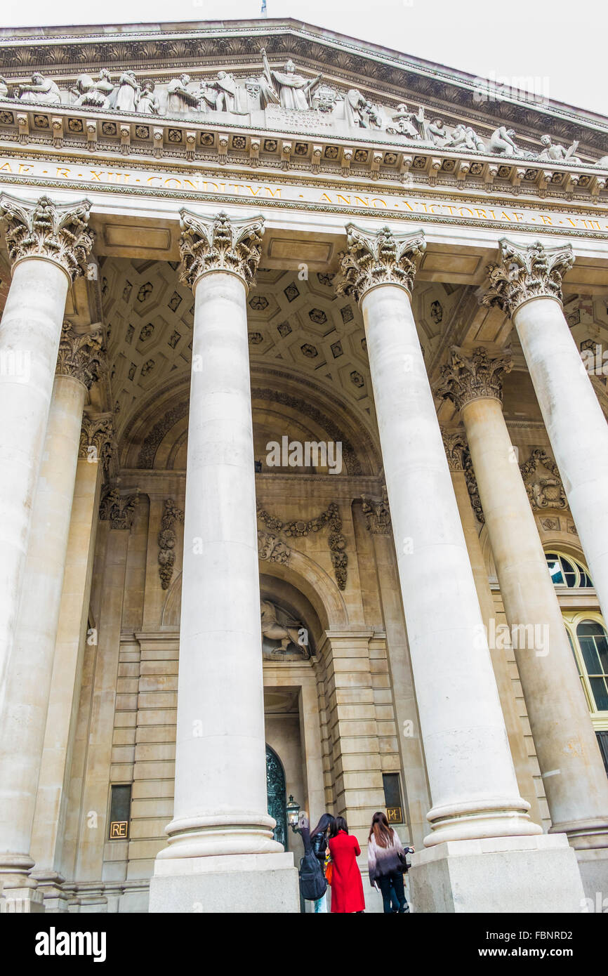 Royal Exchange, City of London, Londra, Inghilterra Foto Stock