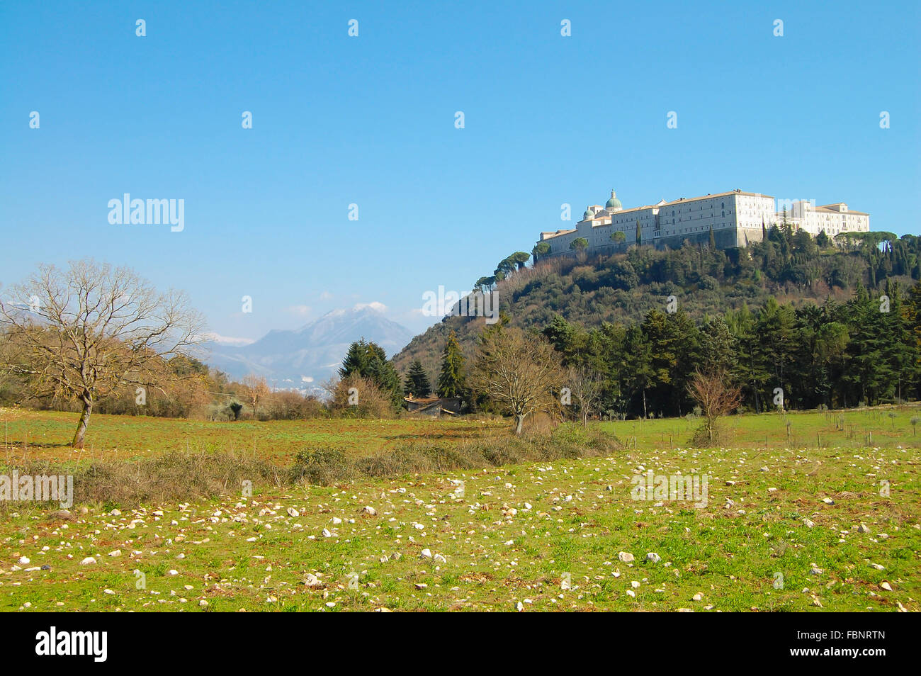 Monte Cassino Abbey - Italia Foto Stock