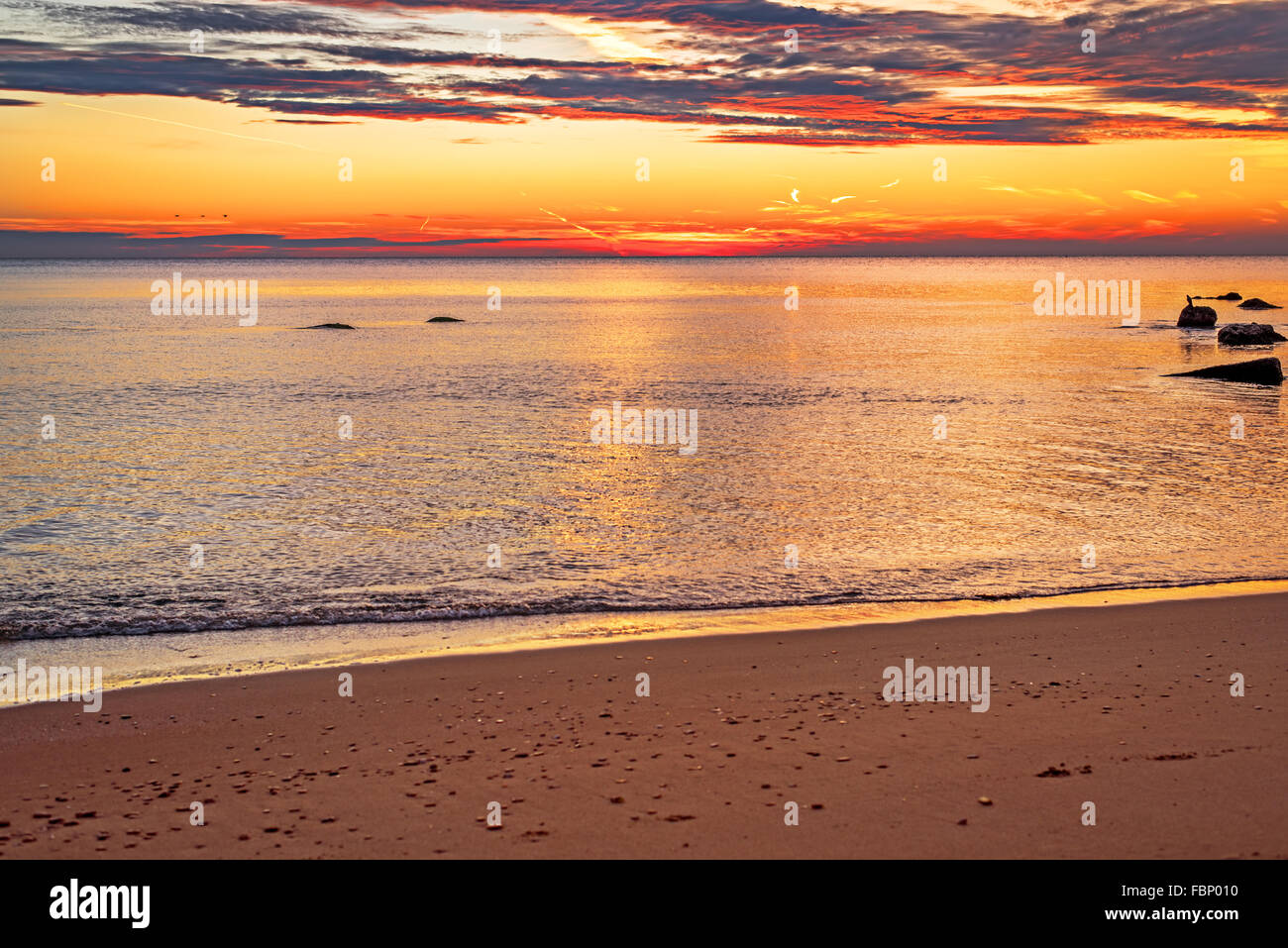 Tramonto spettacolare. Foto Stock