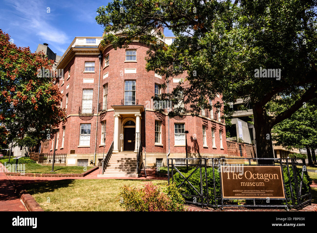 Ottagono House (colonnello John Tayloe III Casa), 1799 New York Avenue NW, Washington DC Foto Stock