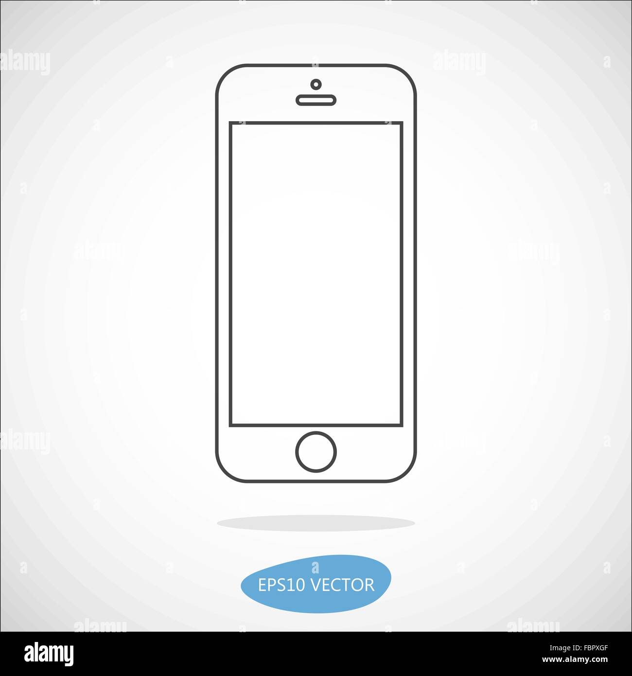 Smartphone Icona di linea Illustrazione Vettoriale