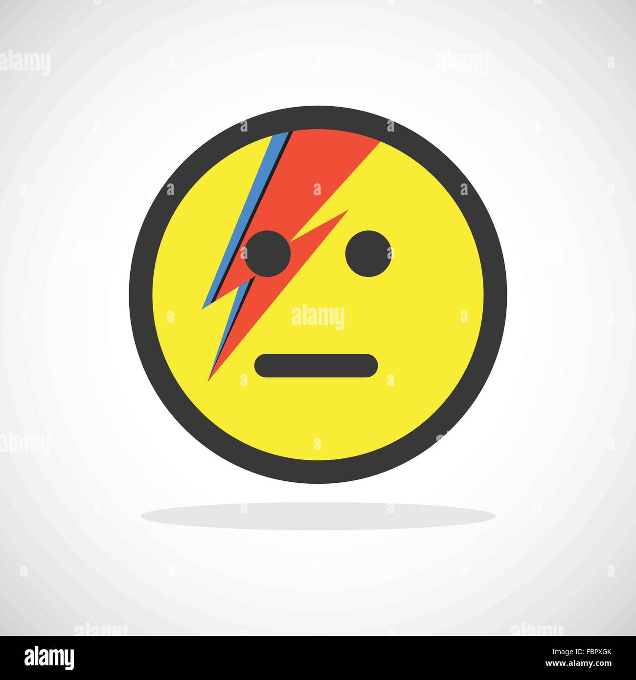 Smile icona gialla Illustrazione Vettoriale