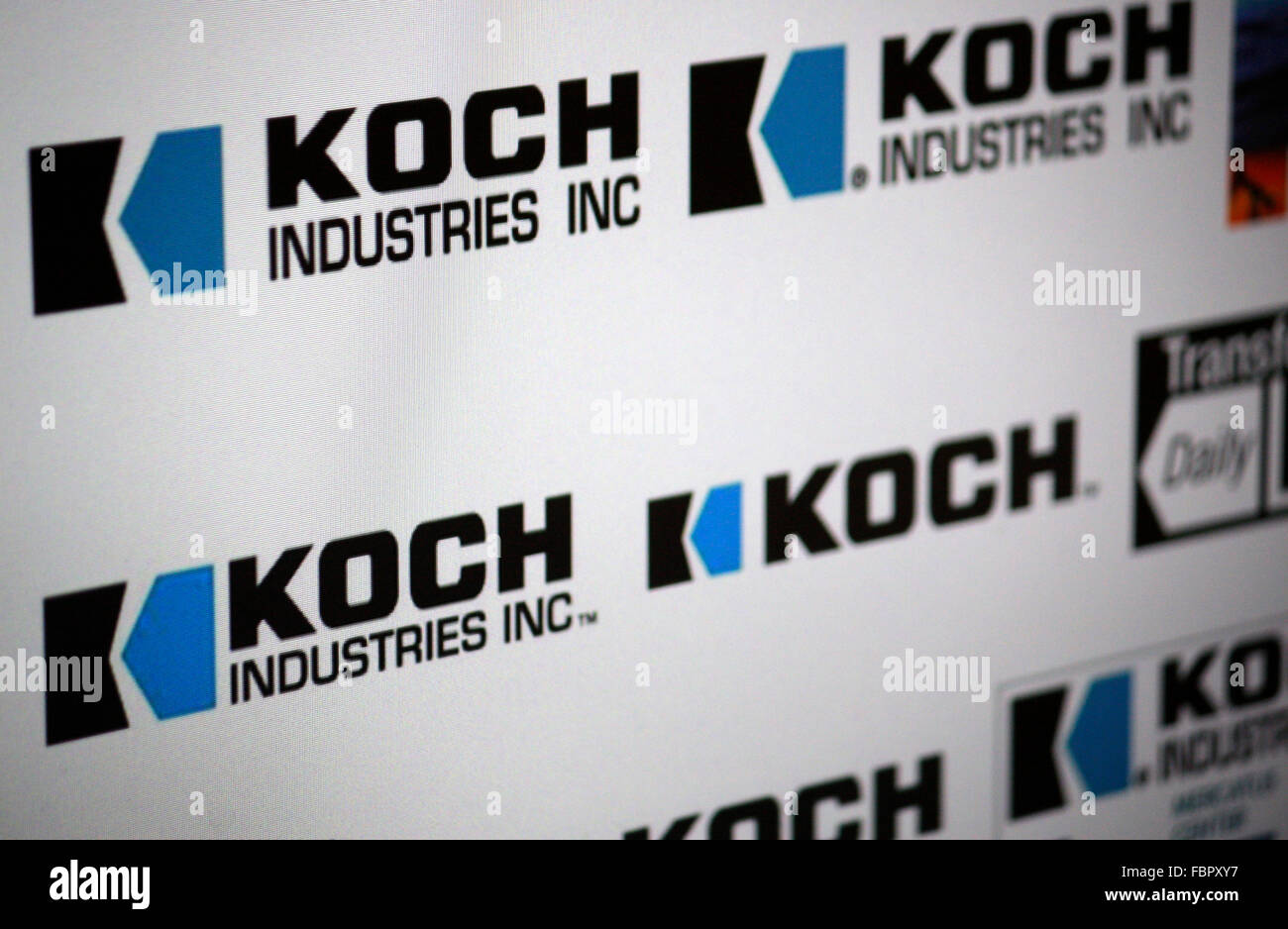 Markenname: 'Koch Industries". Foto Stock