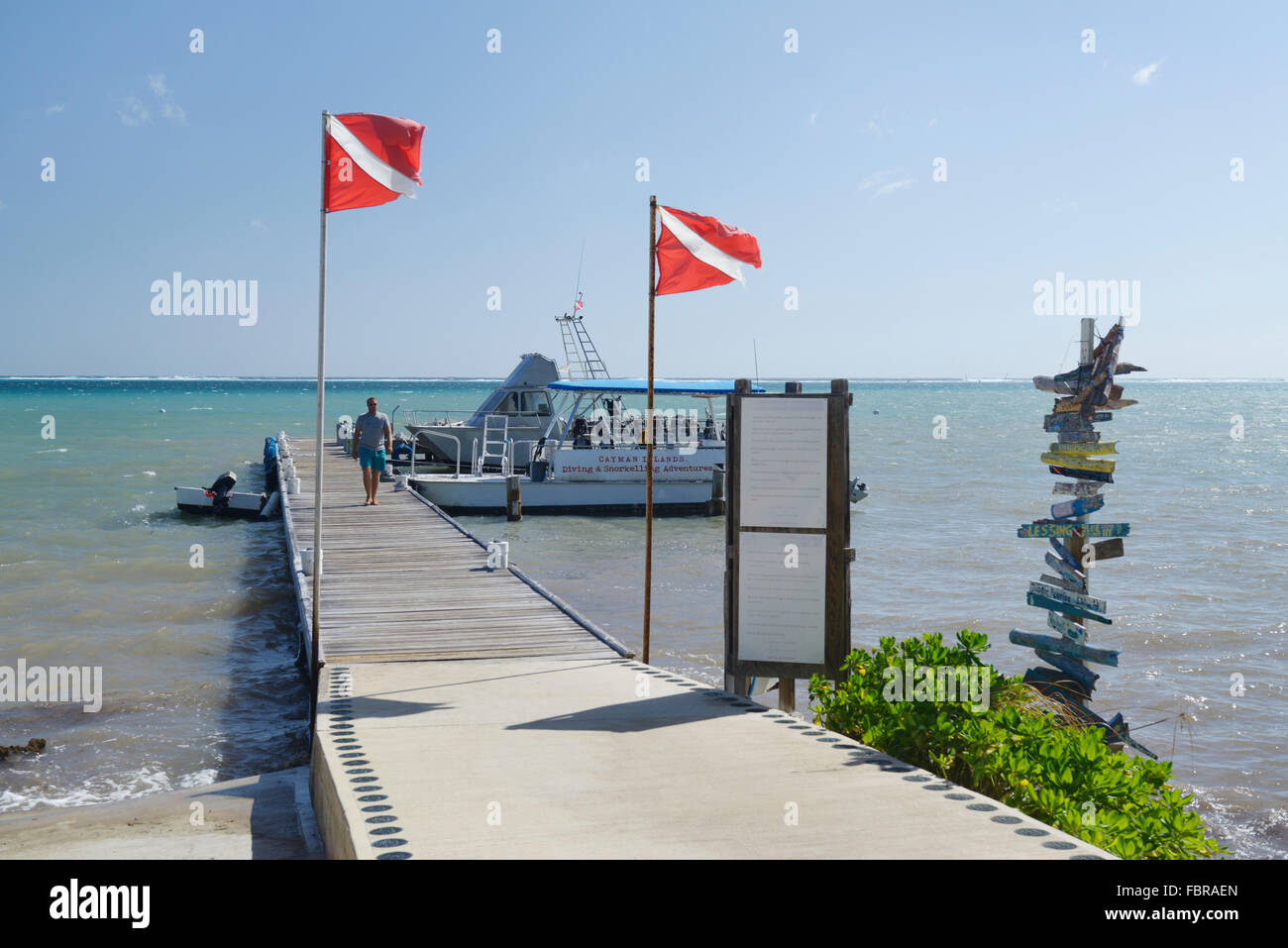 Frontiere dell'oceano, East End, Grand Cayman Foto Stock