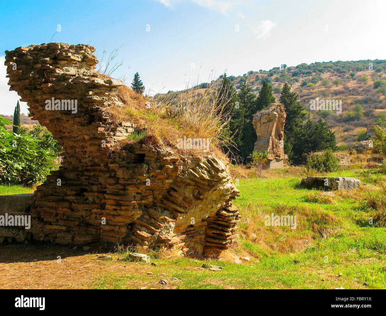 Le rovine di antiche mura romane, Turchia Foto Stock