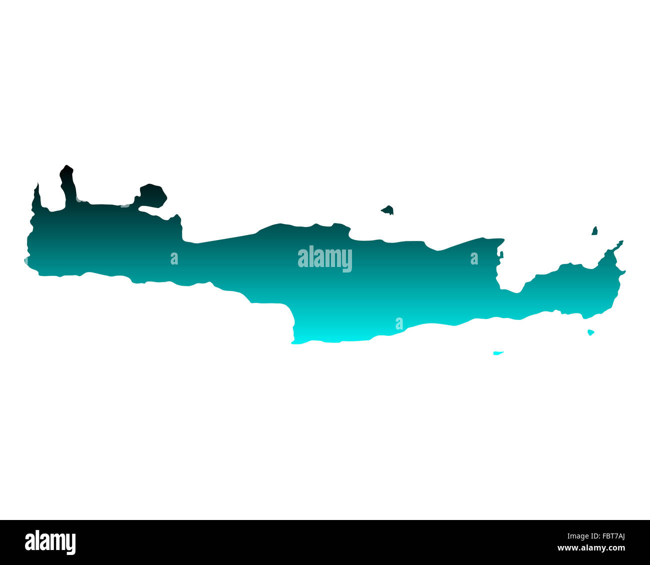 Mappa di Creta Foto Stock