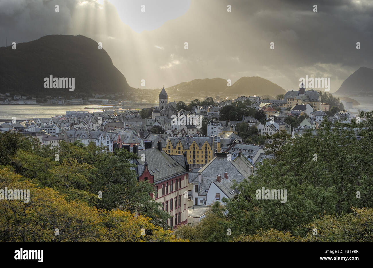 ├àlesund, Norwegen, Norvegia Foto Stock