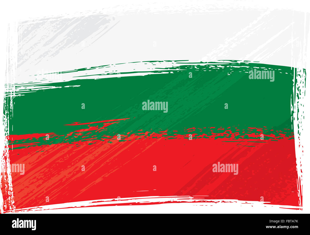 Grunge bandiera Bulgaria Foto Stock