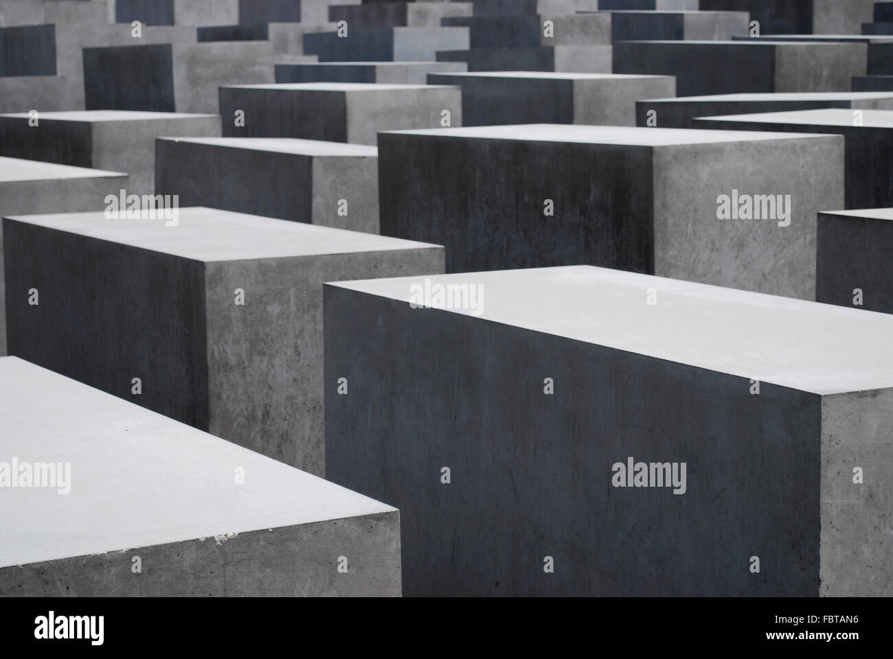 Il memoriale dell'olocausto Berlino Foto Stock