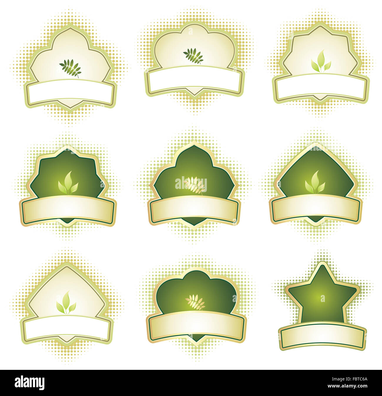 Set di elementi di design Foto Stock