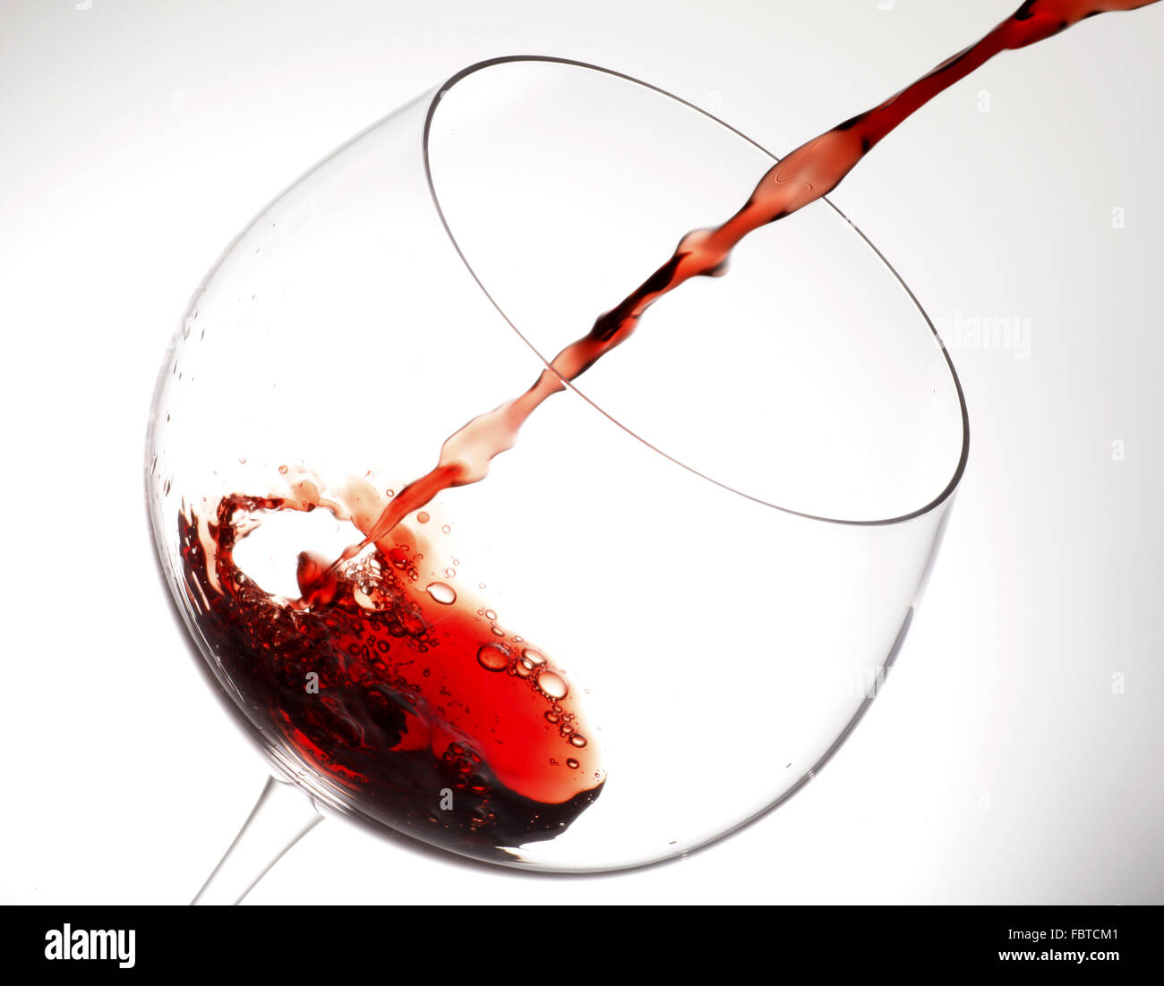 Bicchiere per vino rosso Foto Stock
