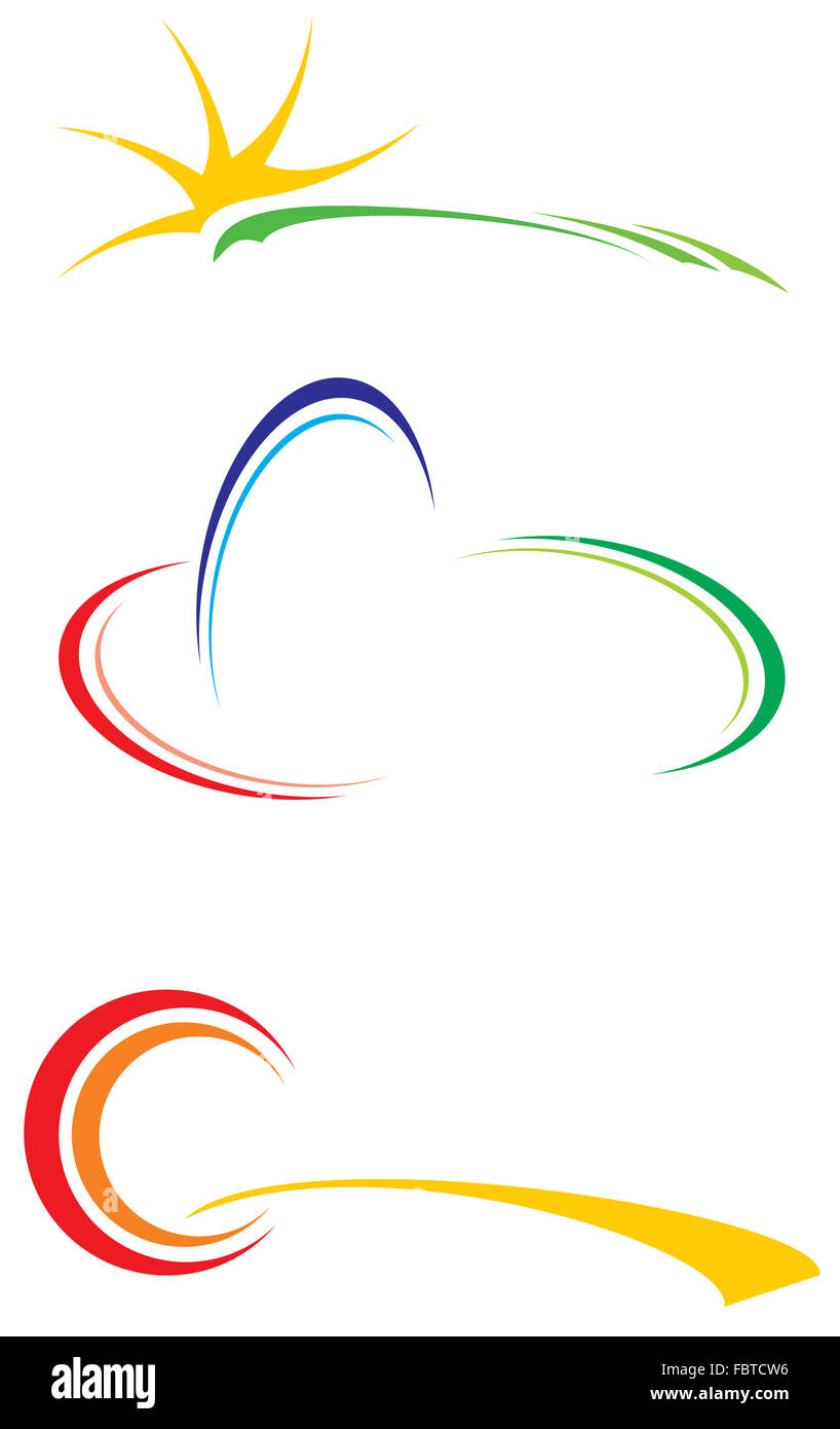 Il logo aziendale di modelli Foto Stock