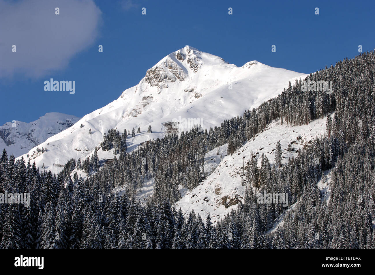 Paesaggio di montagna di Gastein Foto Stock