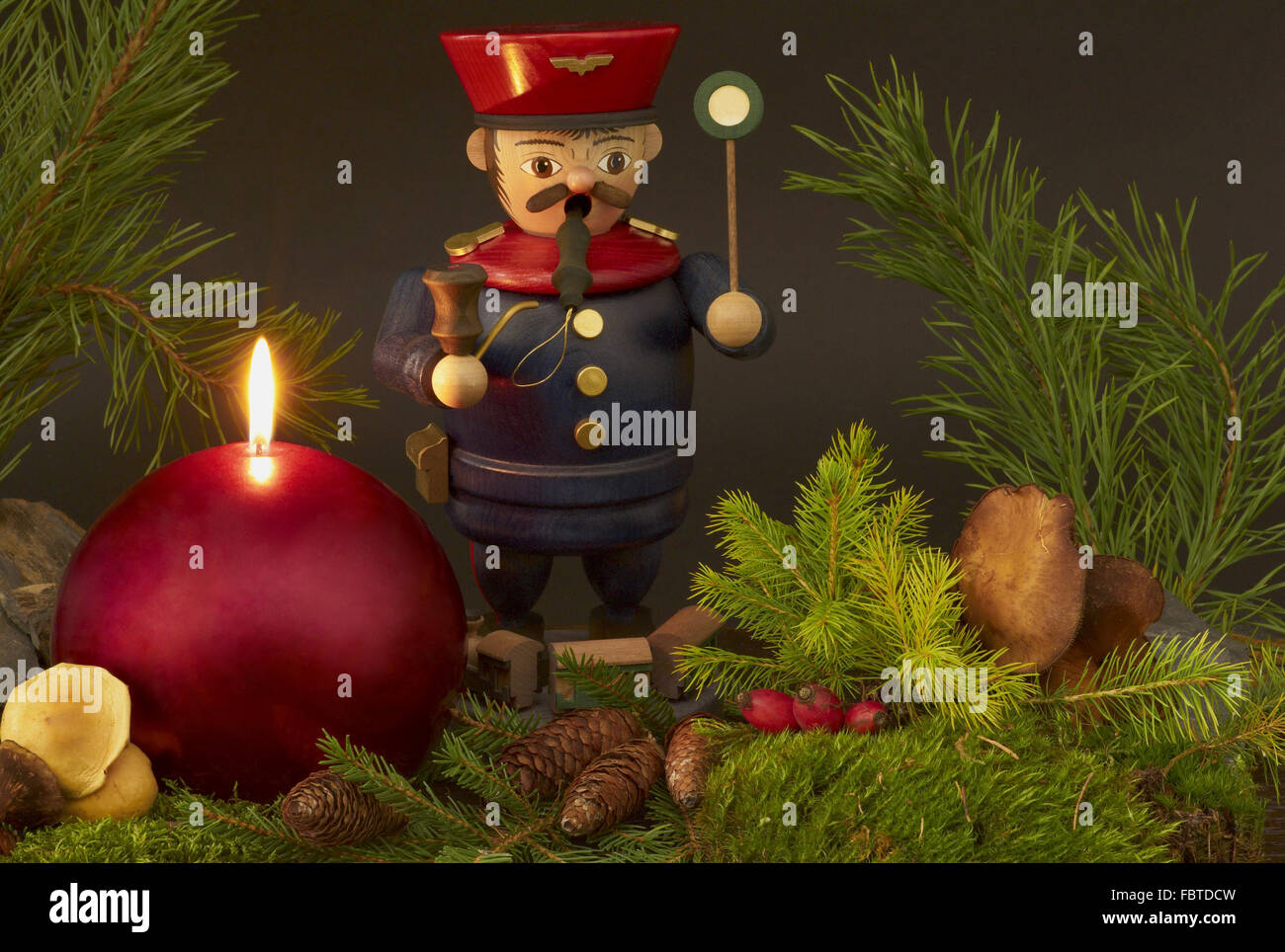 Uomo di fumo Foto Stock