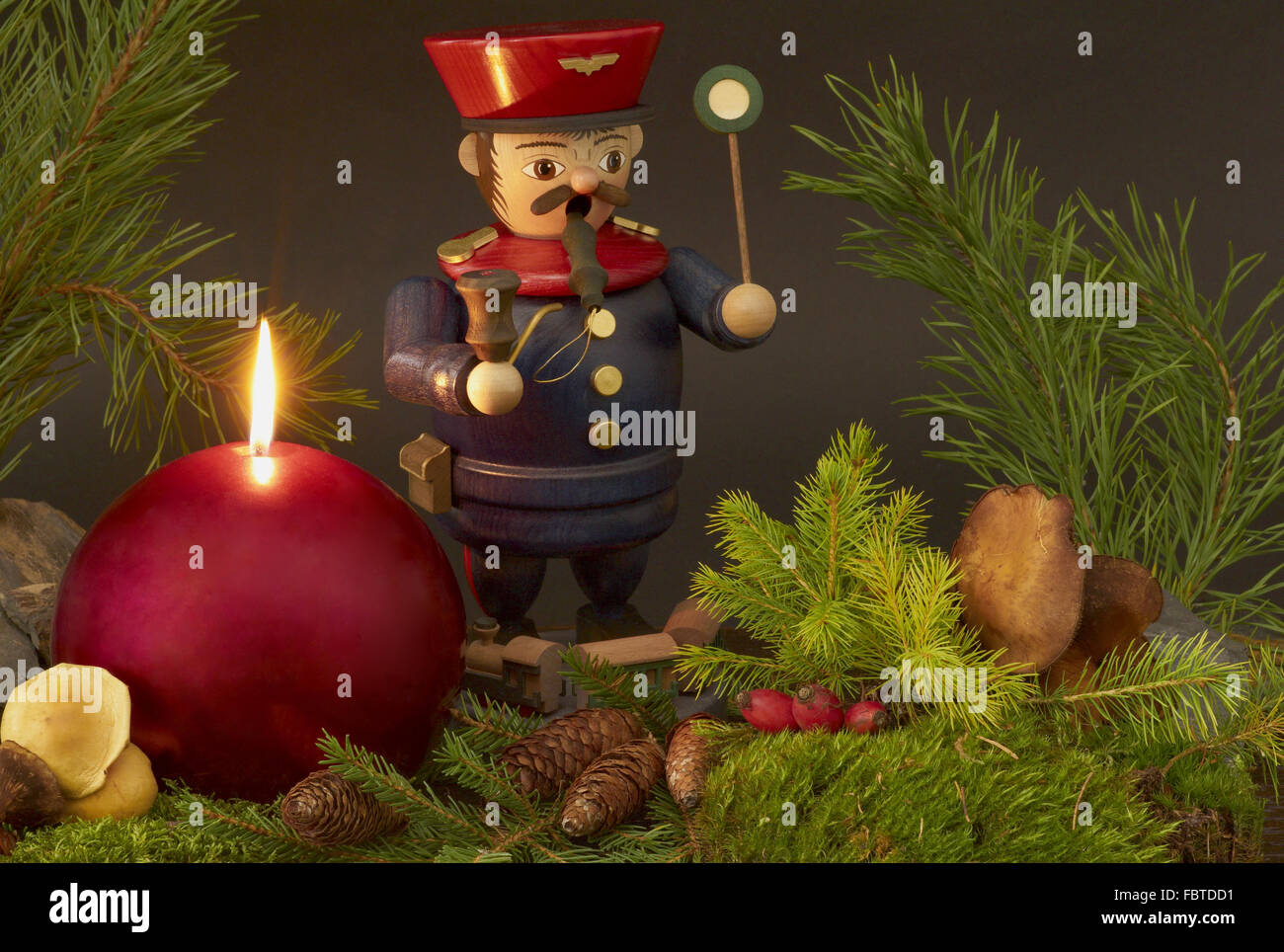 Uomo di fumo Foto Stock