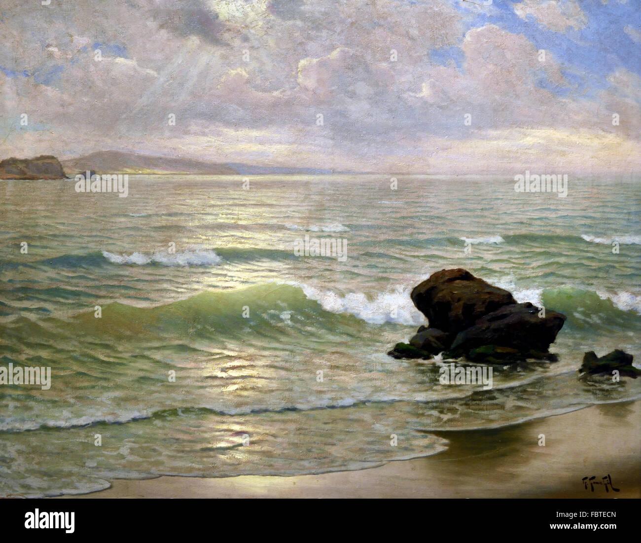 Seascape II Guillermo Gómez Gil 1862 - 1946 Andalusia Spagna spagnolo Foto Stock