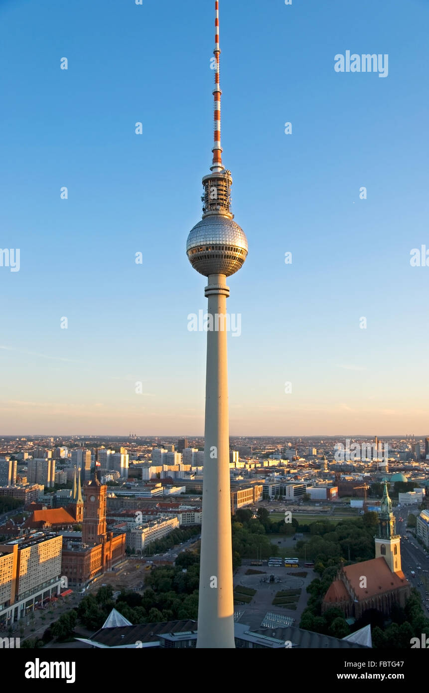 Berlino immagine aerea Foto Stock