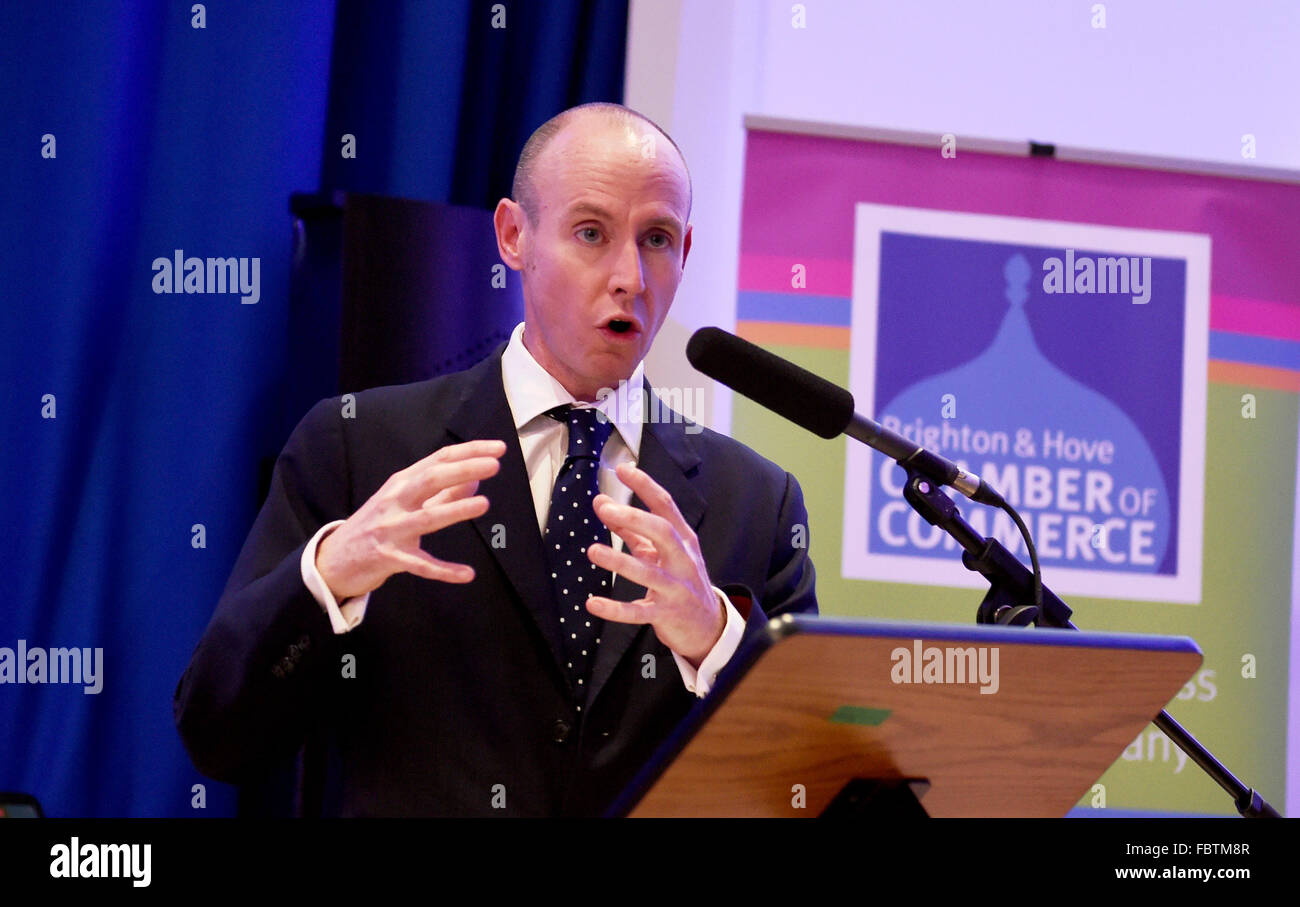 Il deputato conservatore Daniel Hannan per il Sud Est della Gran Bretagna Foto Stock