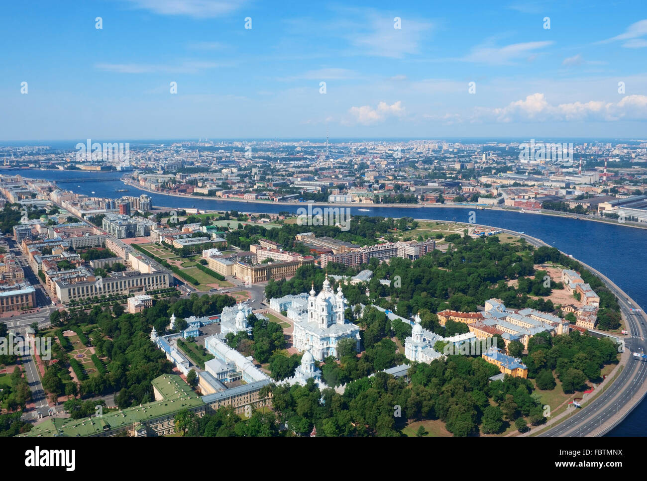 Birdseye vista di Saint Petersburg Foto Stock