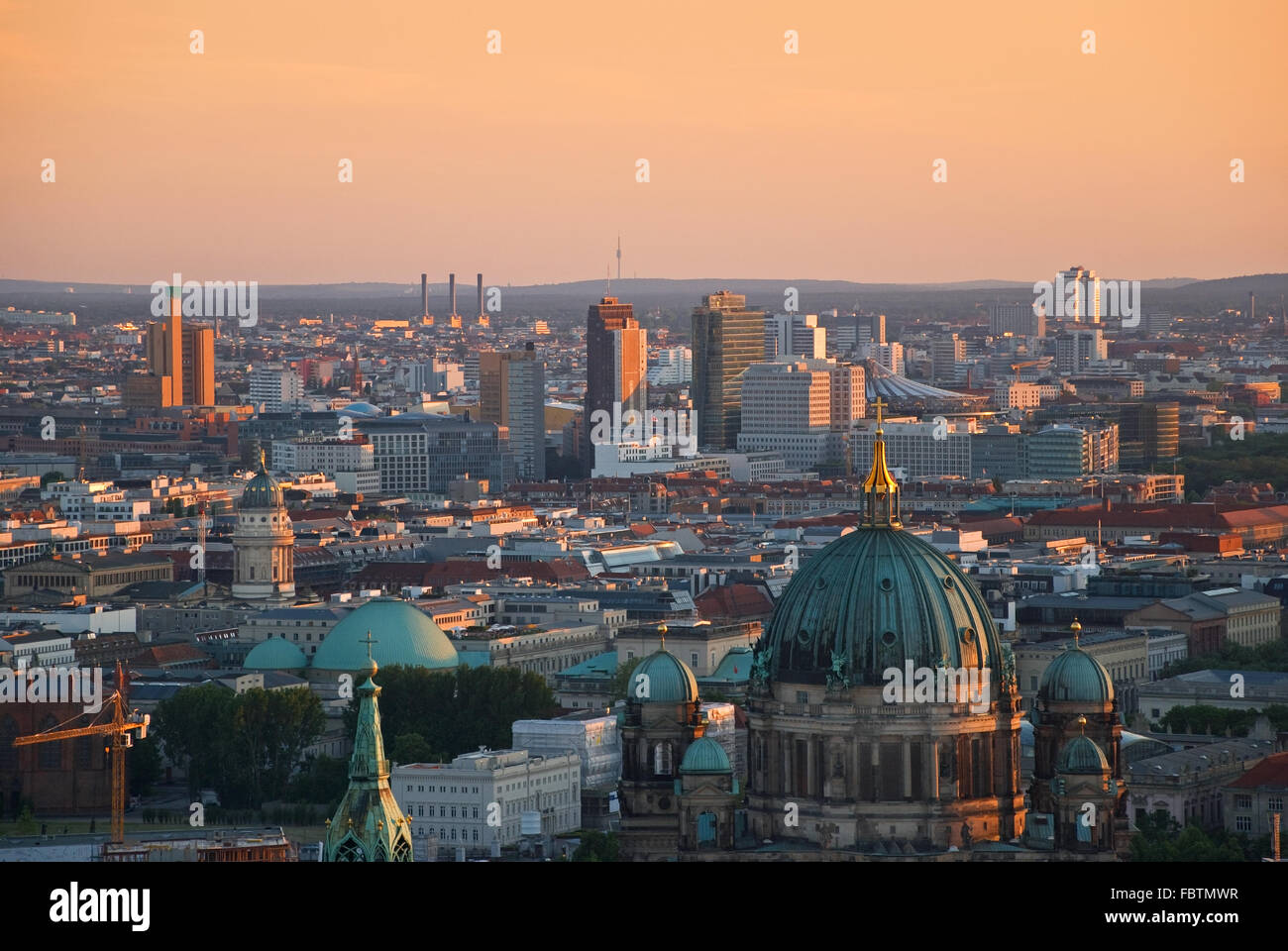 Berlino immagine aerea Foto Stock