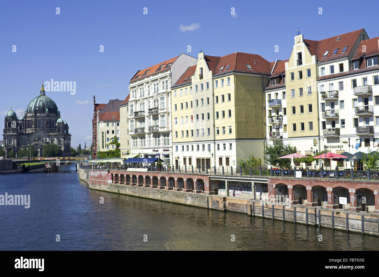 Berlino Nikolaiviertel Foto Stock