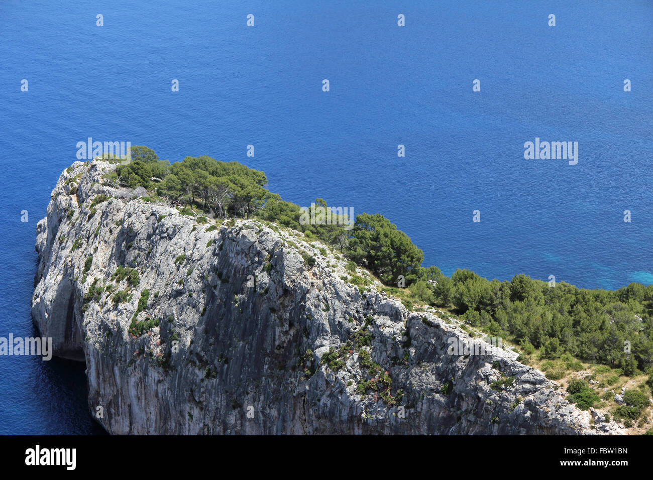 Roccia su Cap Formentor Foto Stock