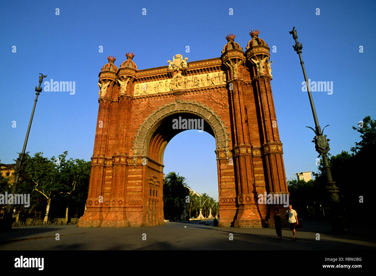 Arco trionfale, Parc de la Ciutadella, Barcellona, Spagna Foto Stock