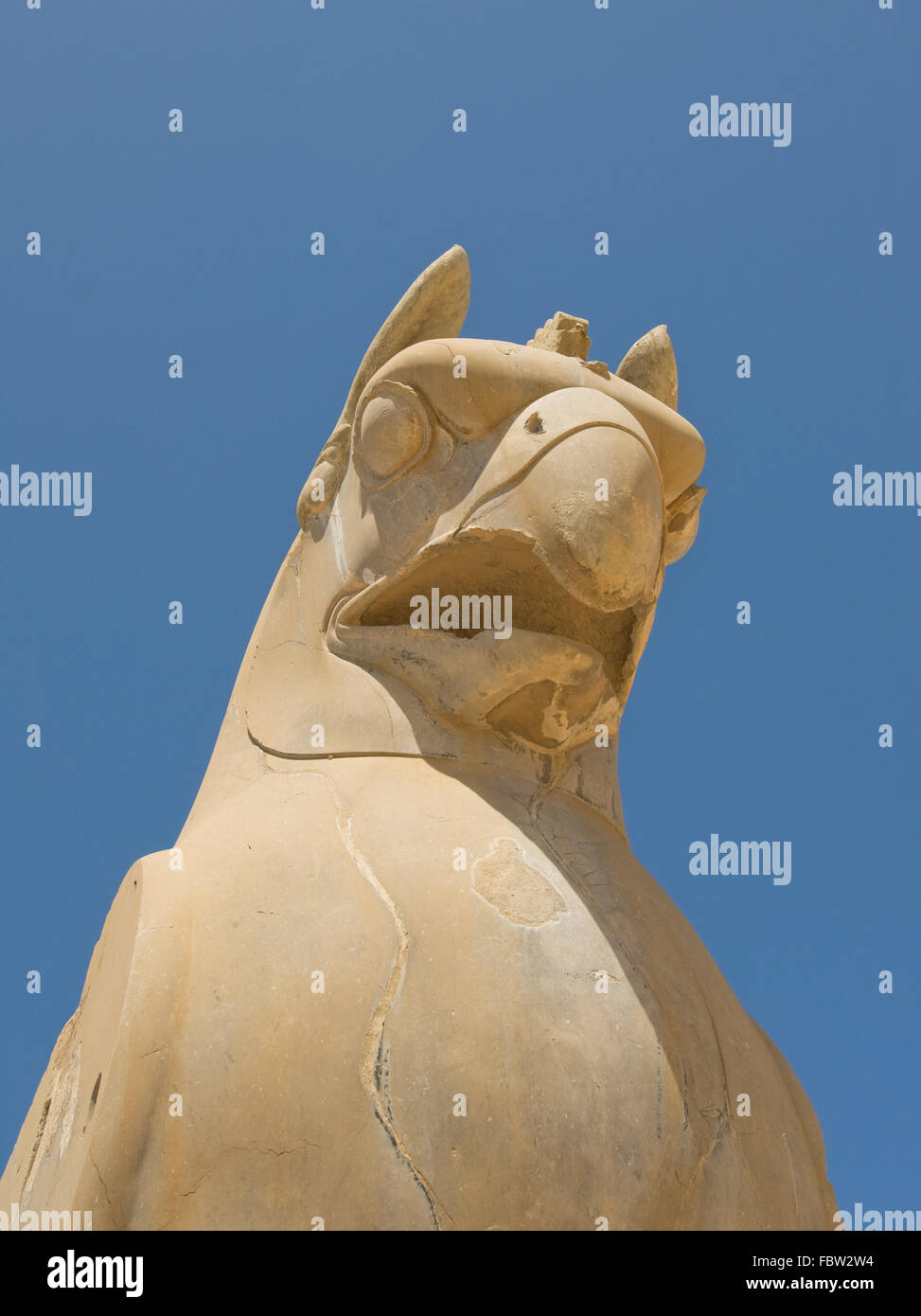 Griffin statua in una città antica di Persepolis Foto Stock