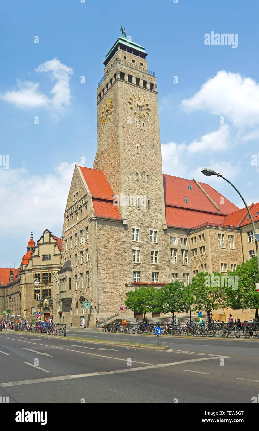 Il Rathaus neukoelln berlin Foto Stock
