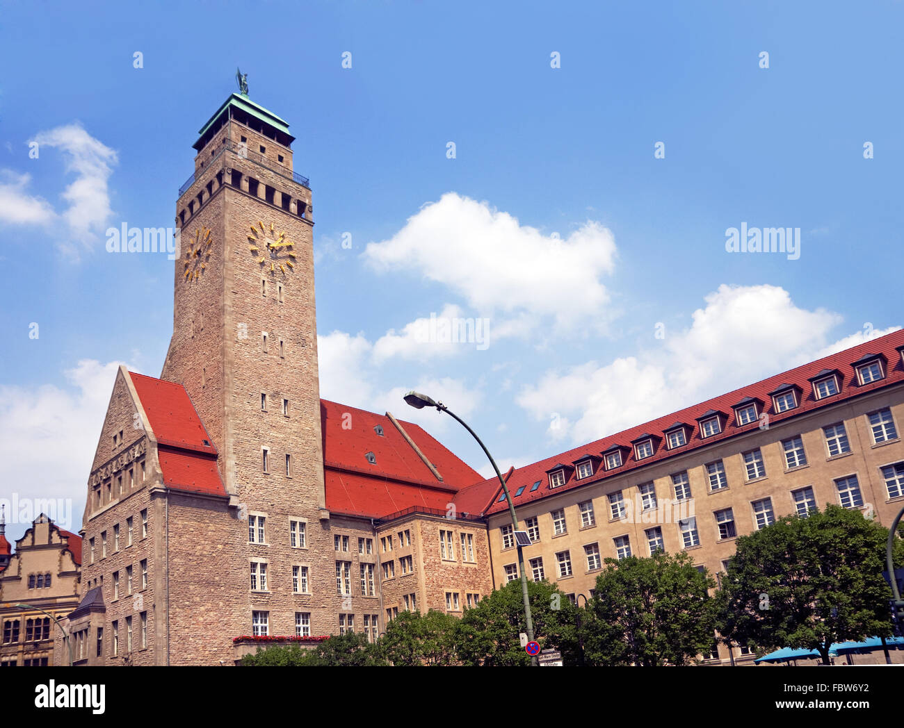 Il Rathaus neukoelln a Berlino Foto Stock