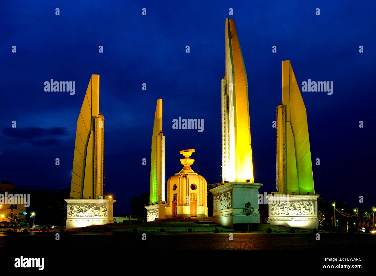 La democrazia un monumento, Bangkok, Thailandia Foto Stock