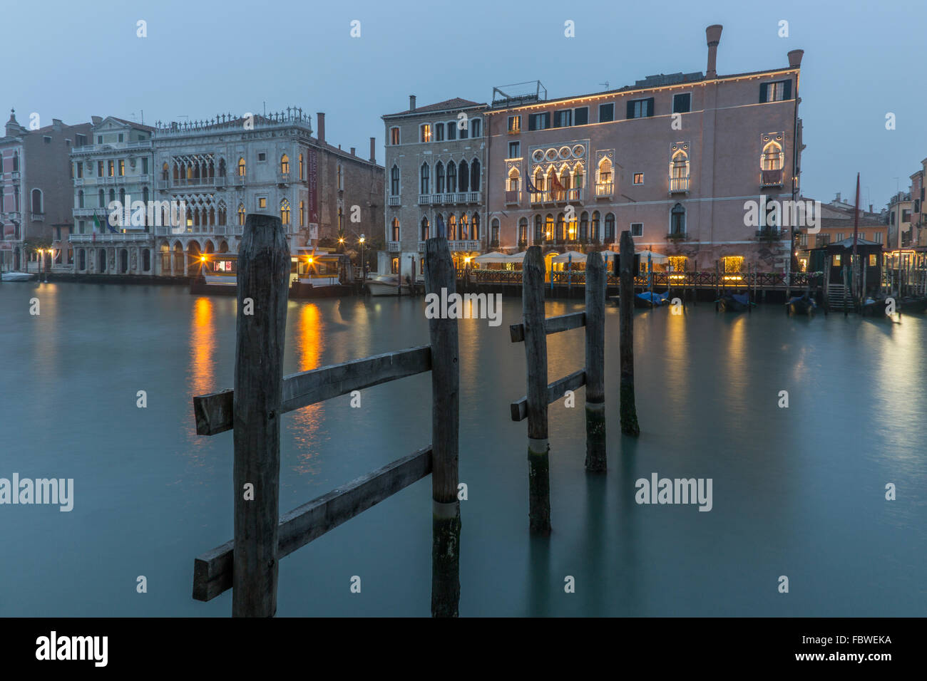 Ca 'd'Oro e Grand Canal, Venezia, Italia Foto Stock