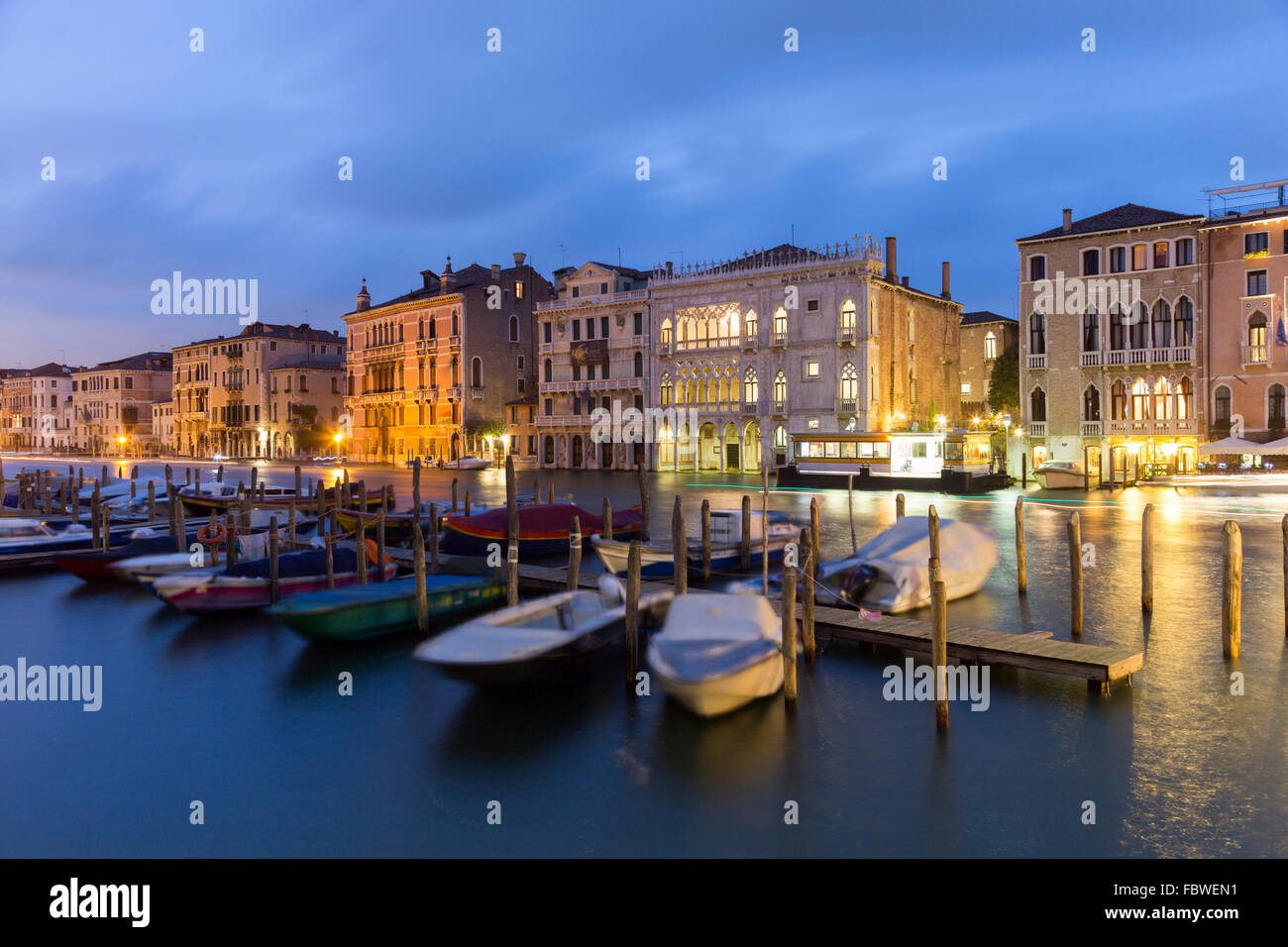 Ca 'd'Oro e Grand Canal, Venezia, Italia Foto Stock