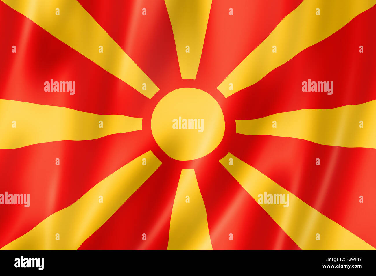 Pacchetto Mini Adesivi, Autoadesivo Repubblica Di Macedonia Bandiera