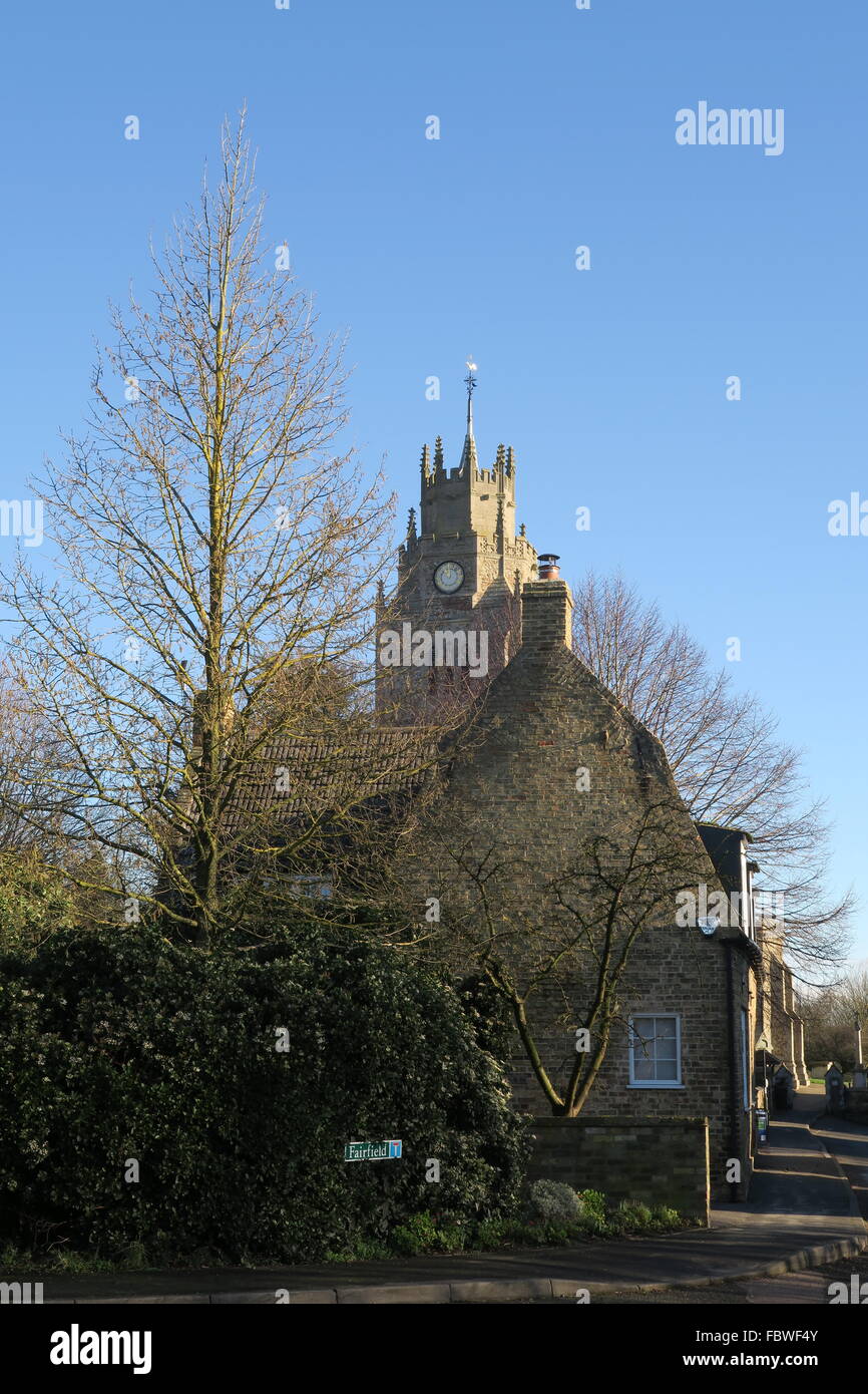 Cambridgeshire village scena Foto Stock