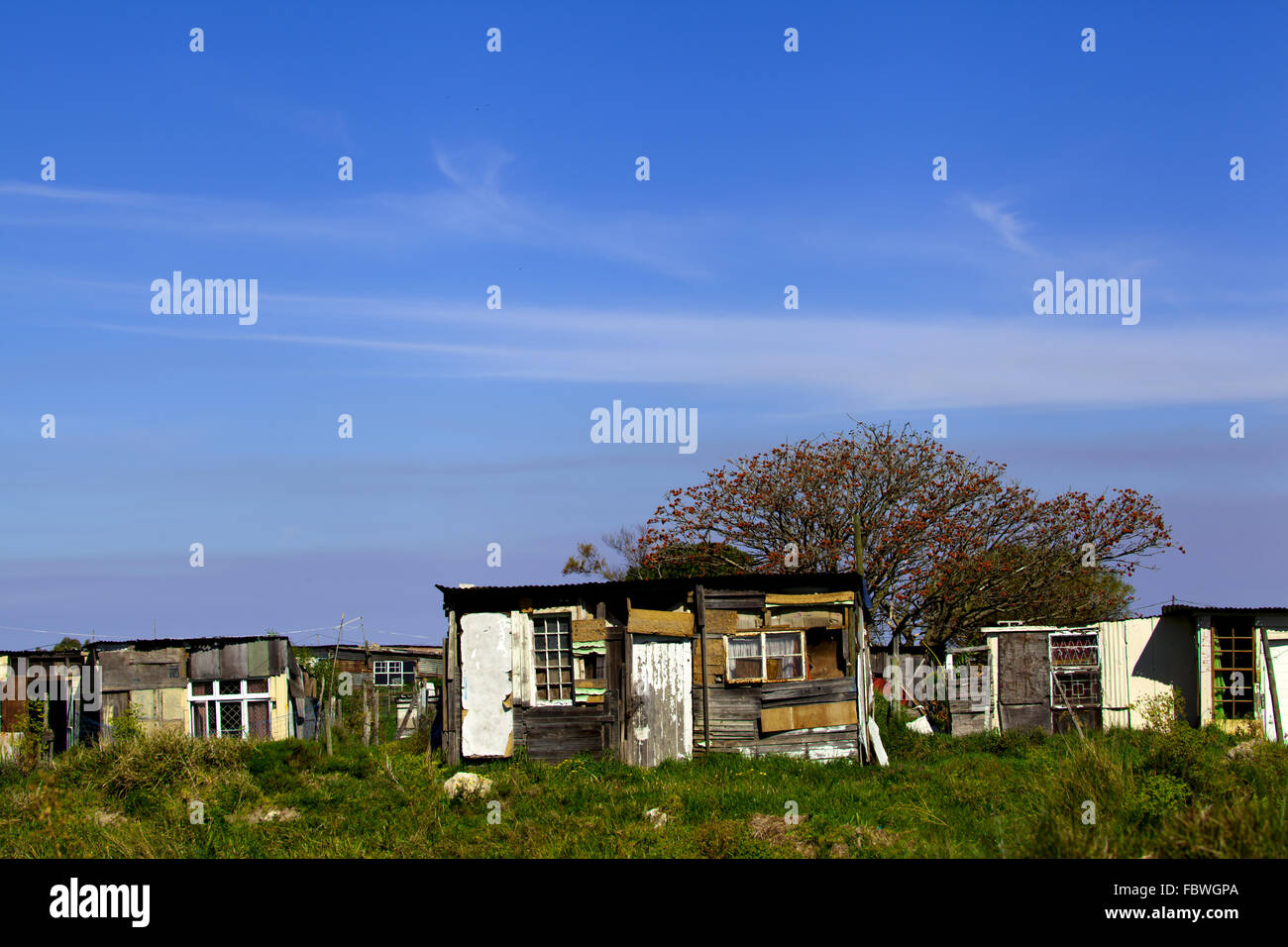 Shanty town house. Foto Stock