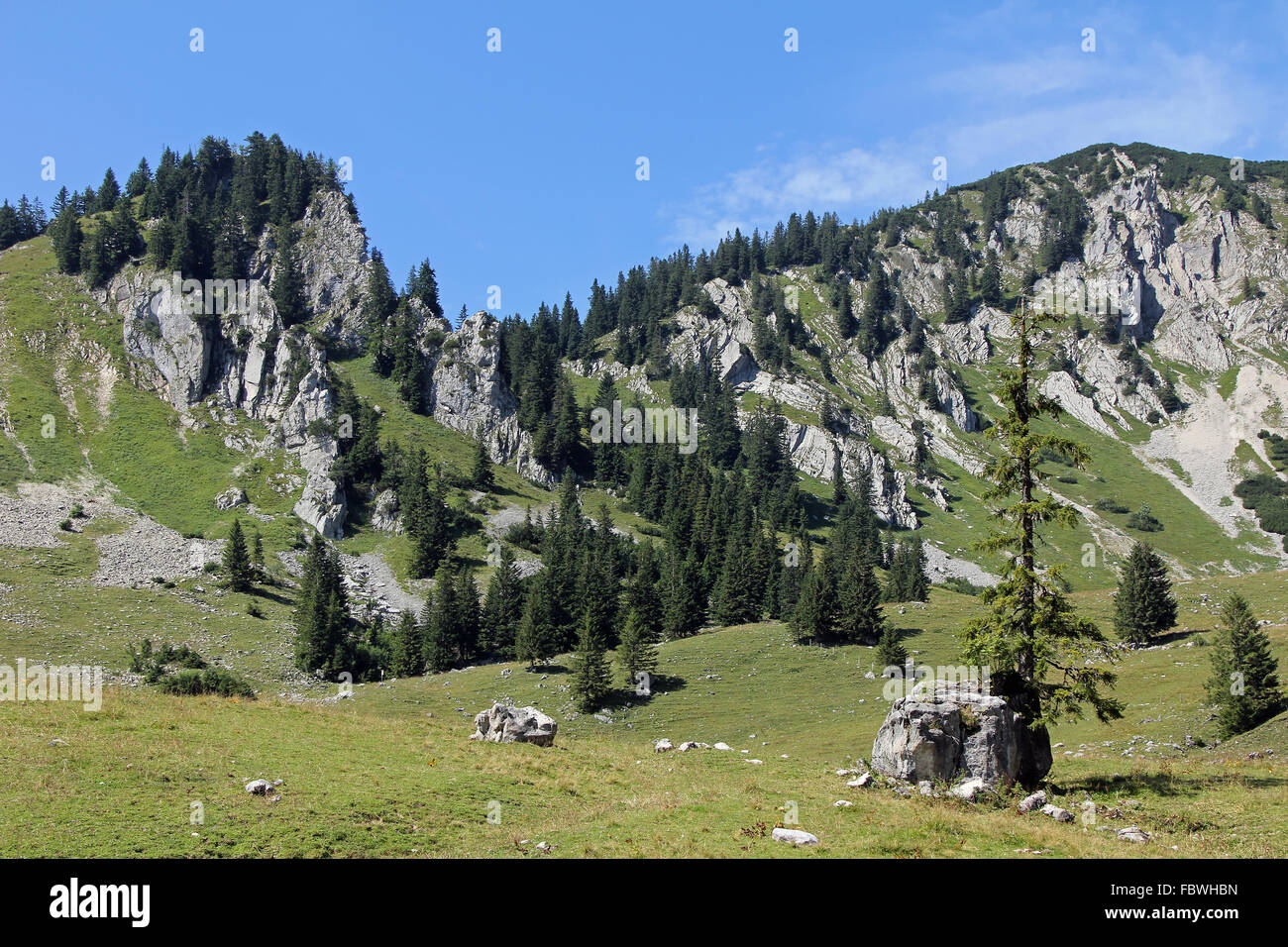 Al lago Spitzingsee Foto Stock