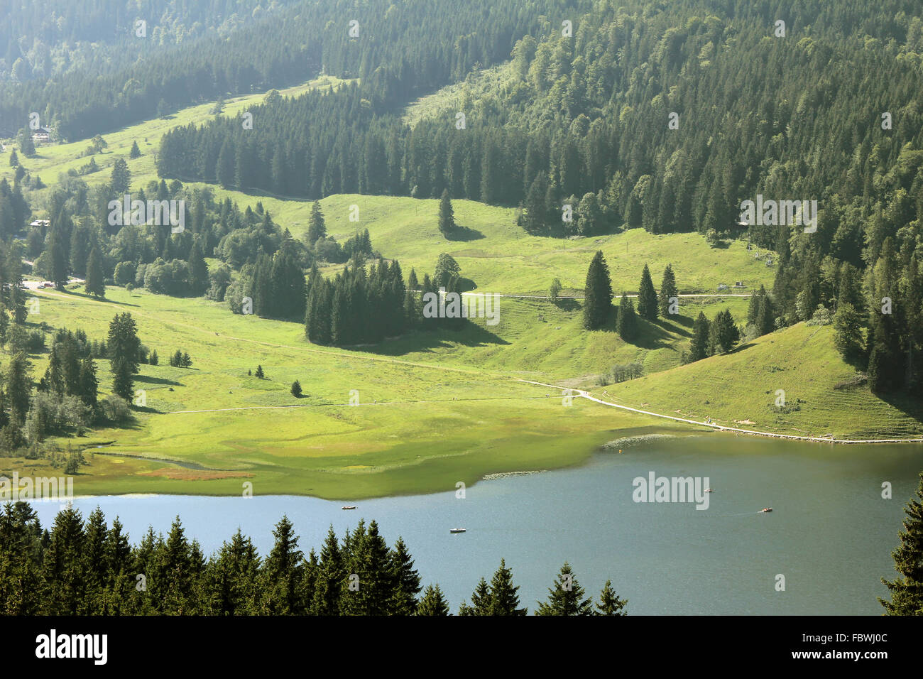 Lago Spitzingsee Foto Stock