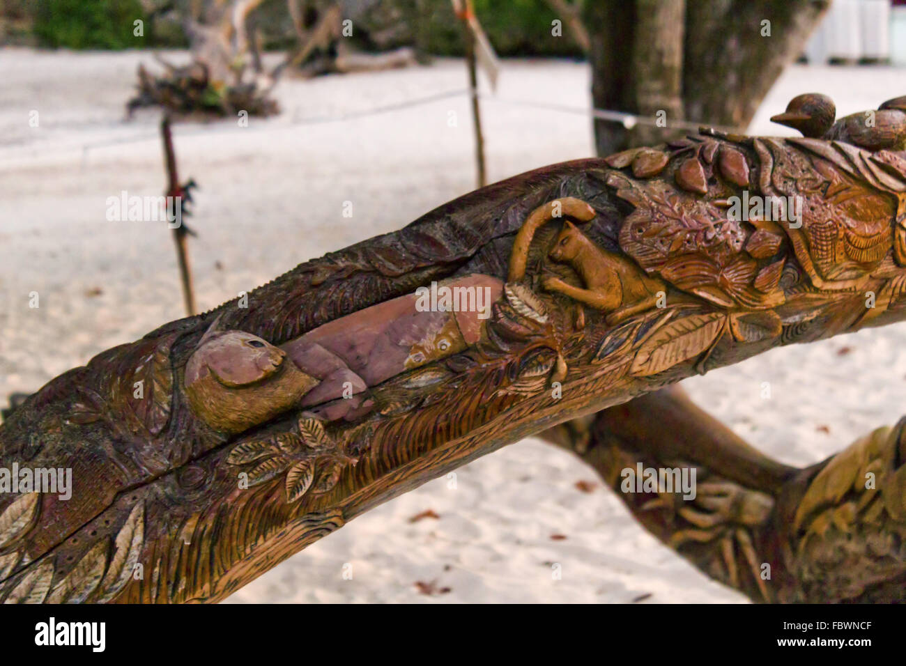 Arte a Guardalavaca's Beach, Cuba Foto Stock