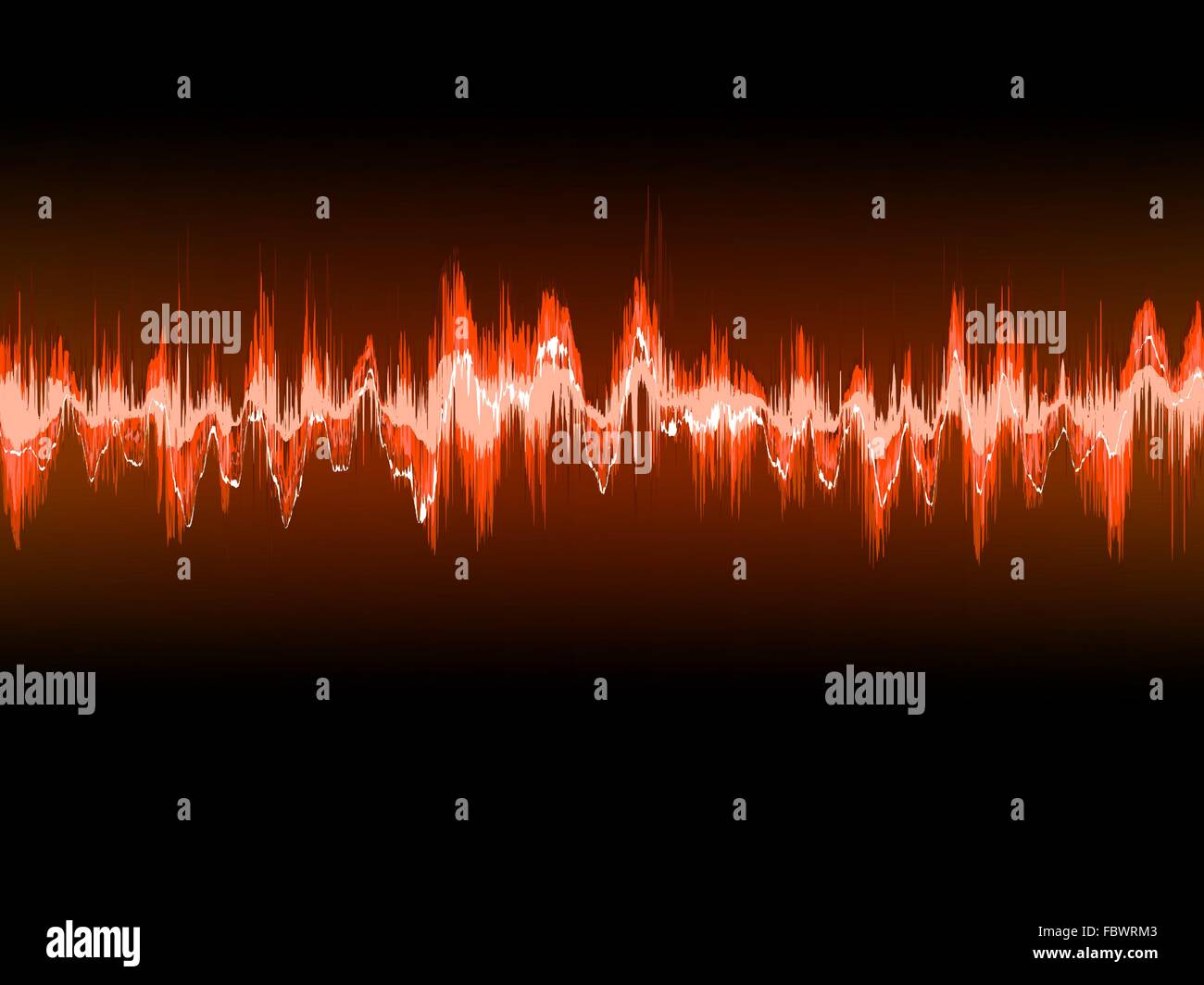 Elettronico suono sinusoidale o onde audio. EPS 10 Illustrazione Vettoriale