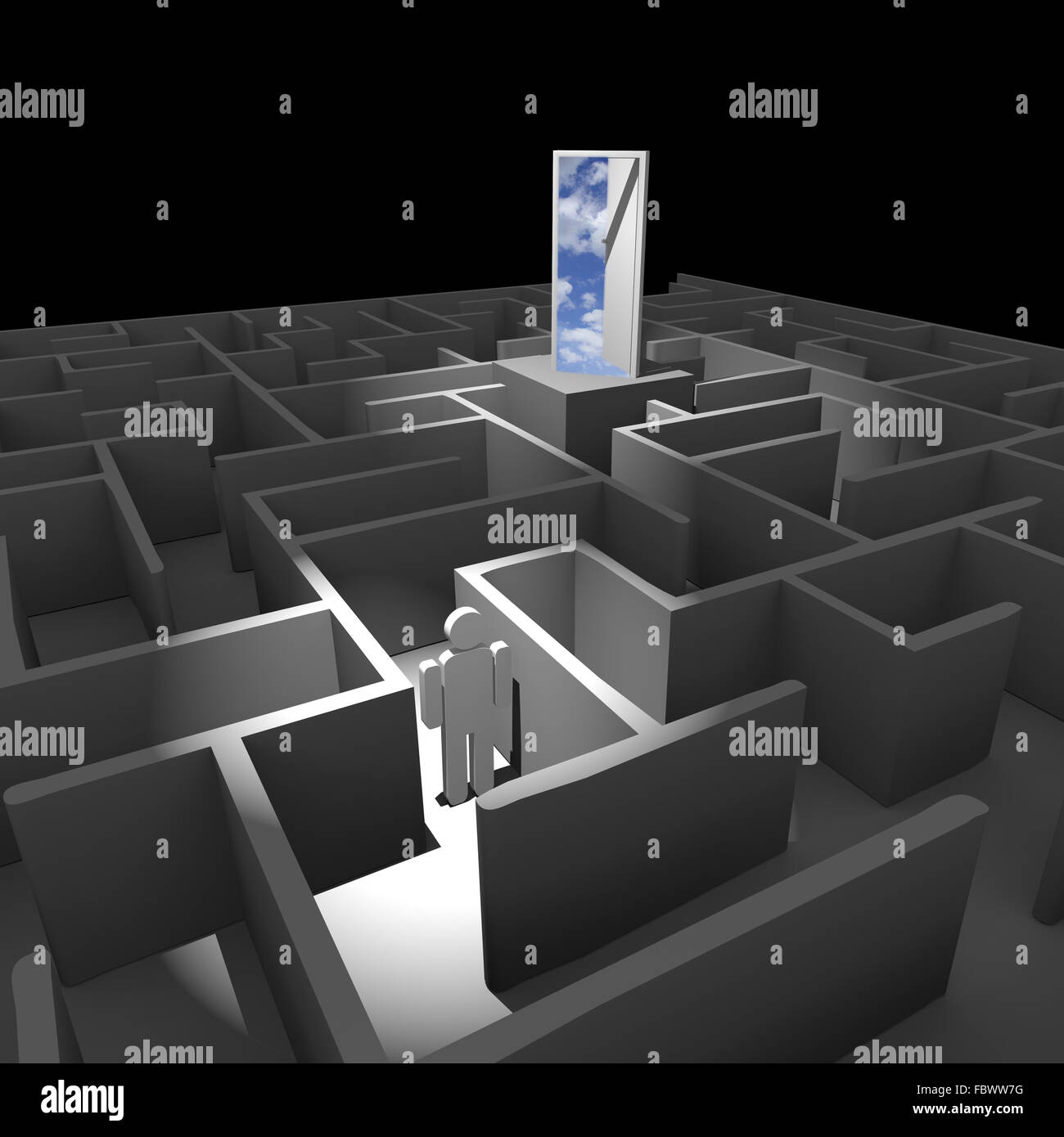 Labirinto puzzel Foto Stock