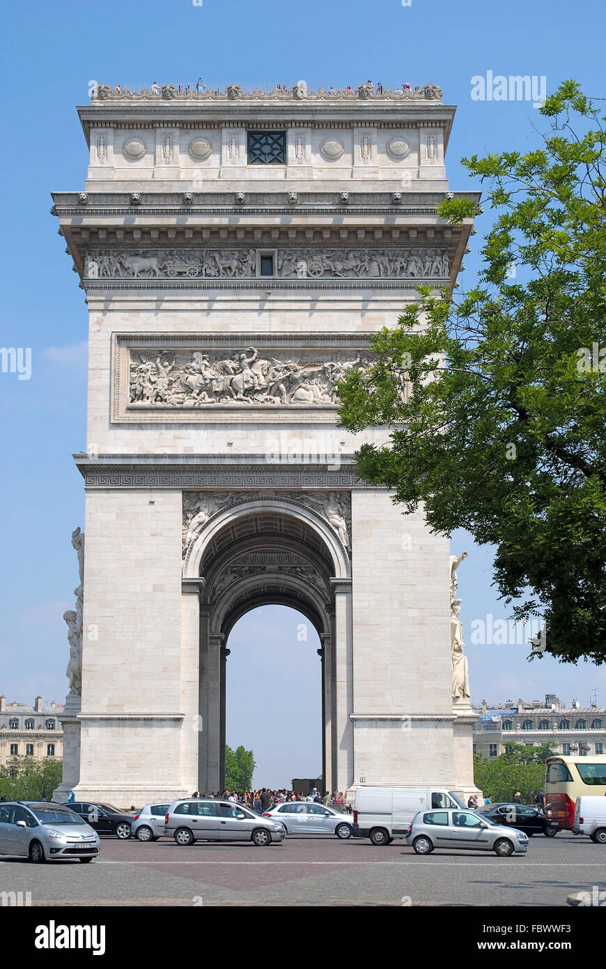 Arc De Triomphe. Foto Stock