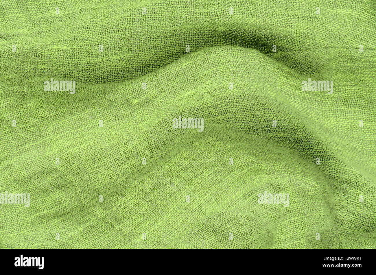 Lino verde vicino sfondo texture Foto Stock