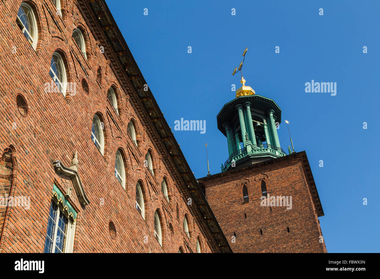 Stoccolma del municipio, il Stadshuset Foto Stock